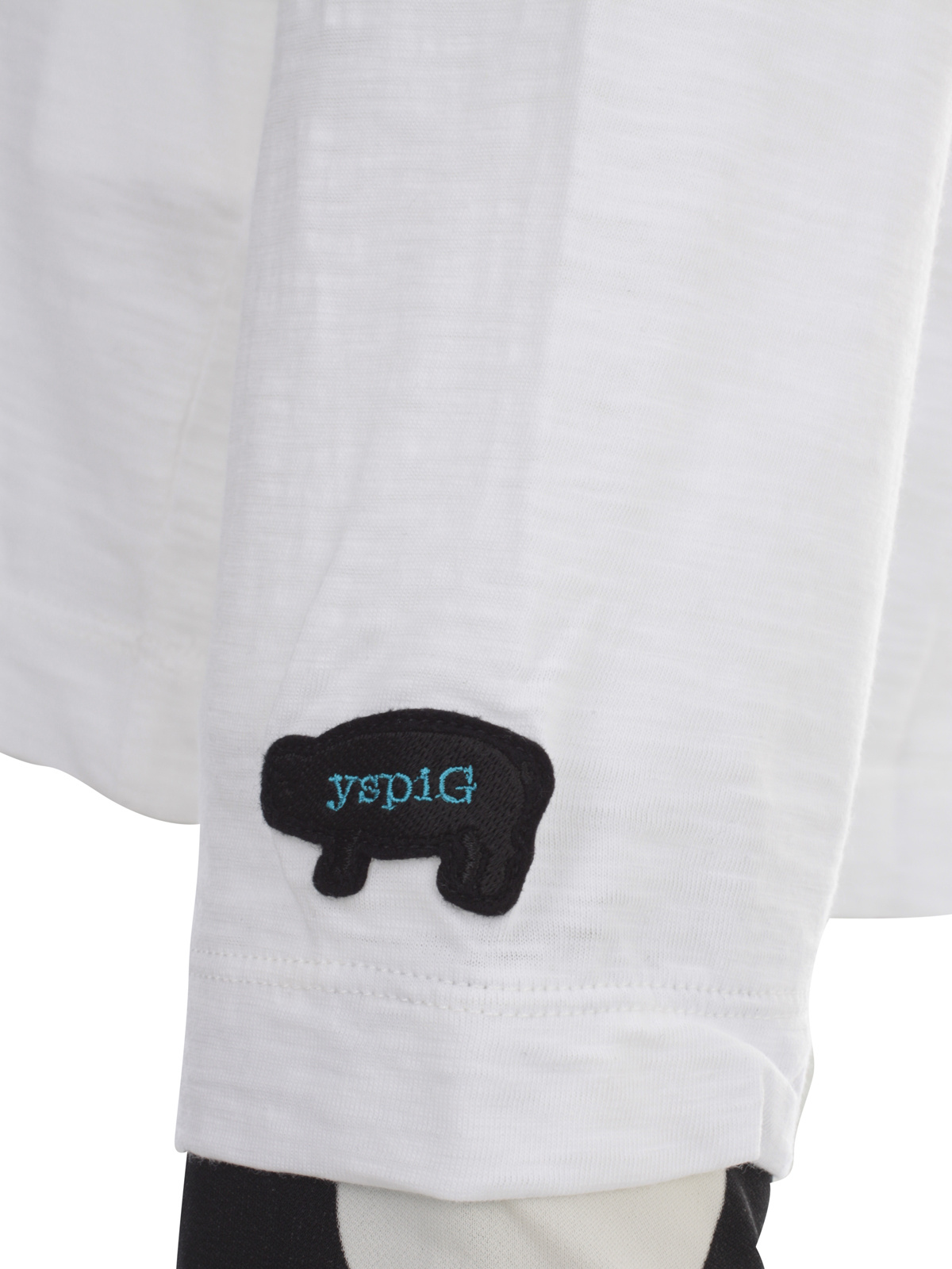 Y's Long-sleeved T-shirt With Round Neck In White