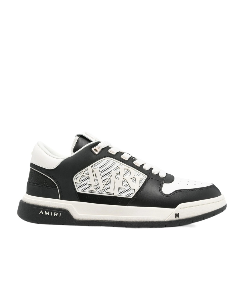 Amiri 'ma Quand' Black And White Low Top Sneakers With Logo Patch On The Tongue And Logo Lettering On The In White