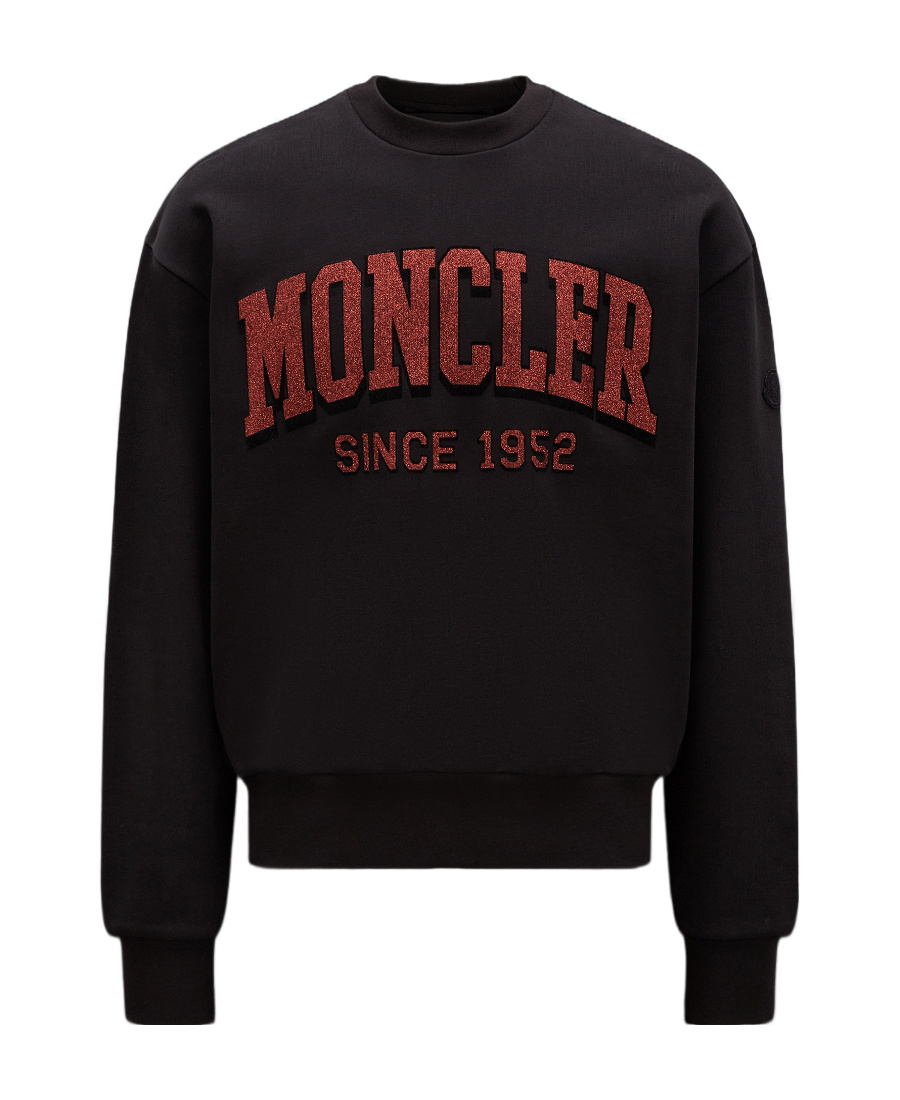 Moncler Logo Sweater In Black