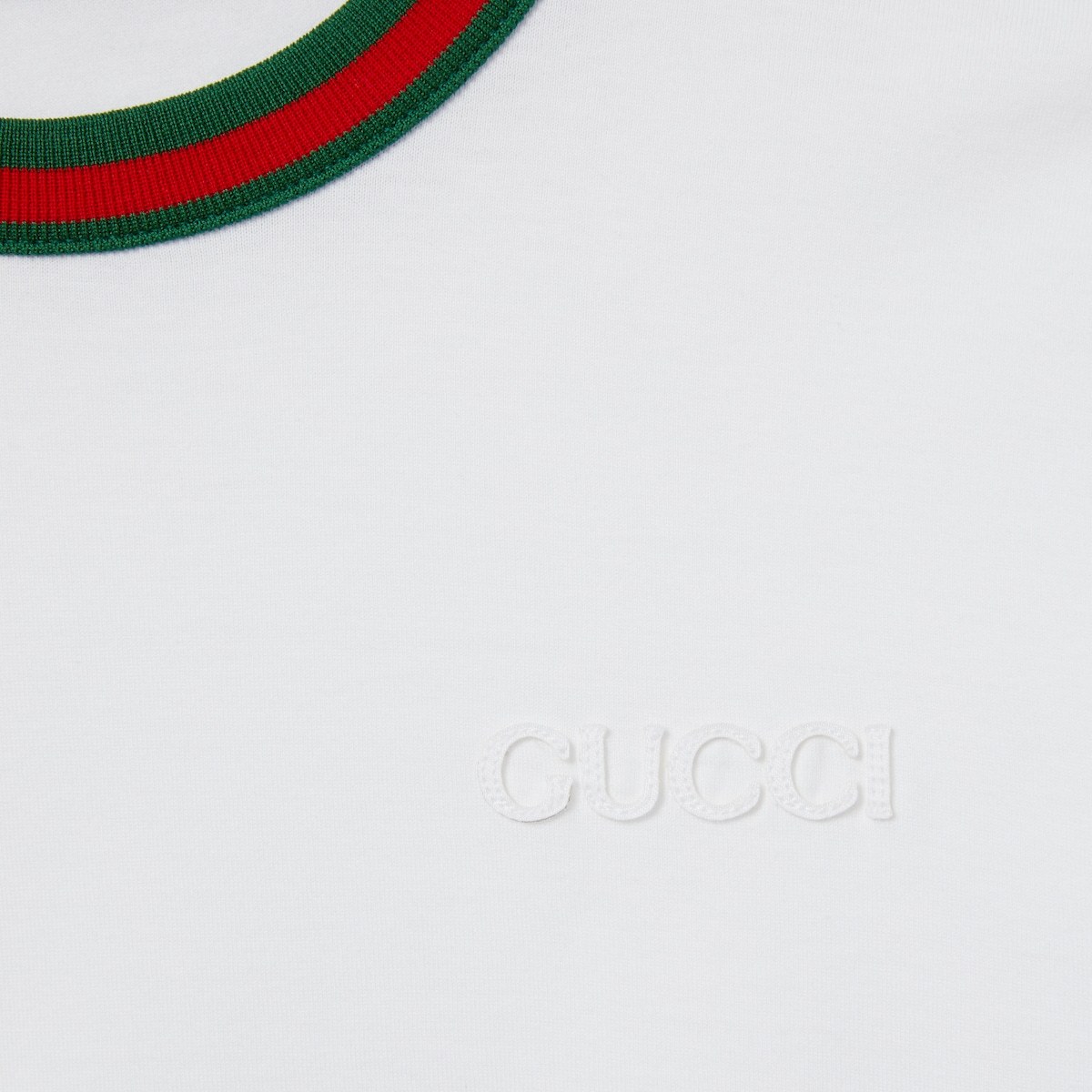 Gucci New 70s Printed Cotton Jersey T-shirt In White