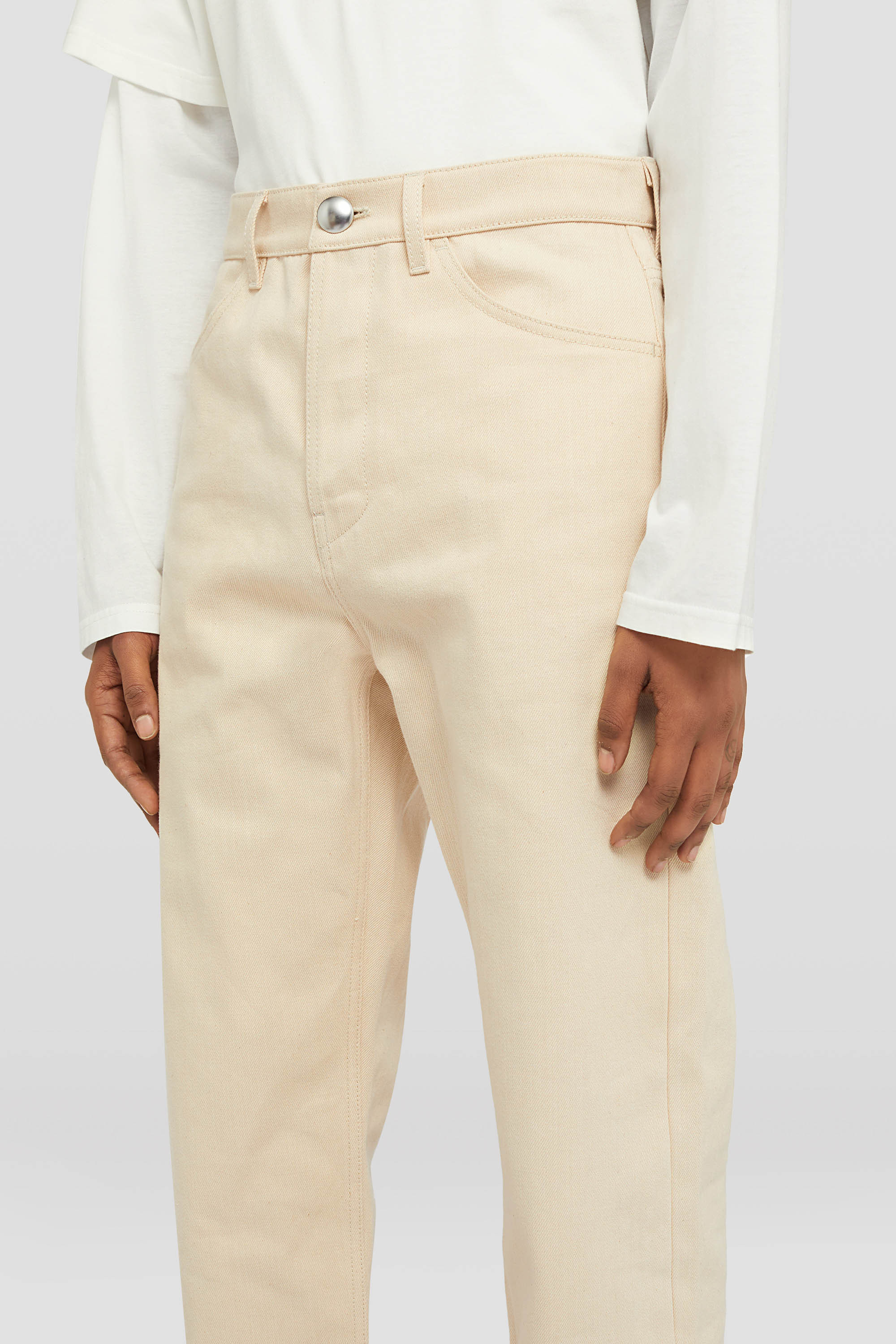 Jil Sander Mid-rise Straight-leg Denim Jeans In Nude