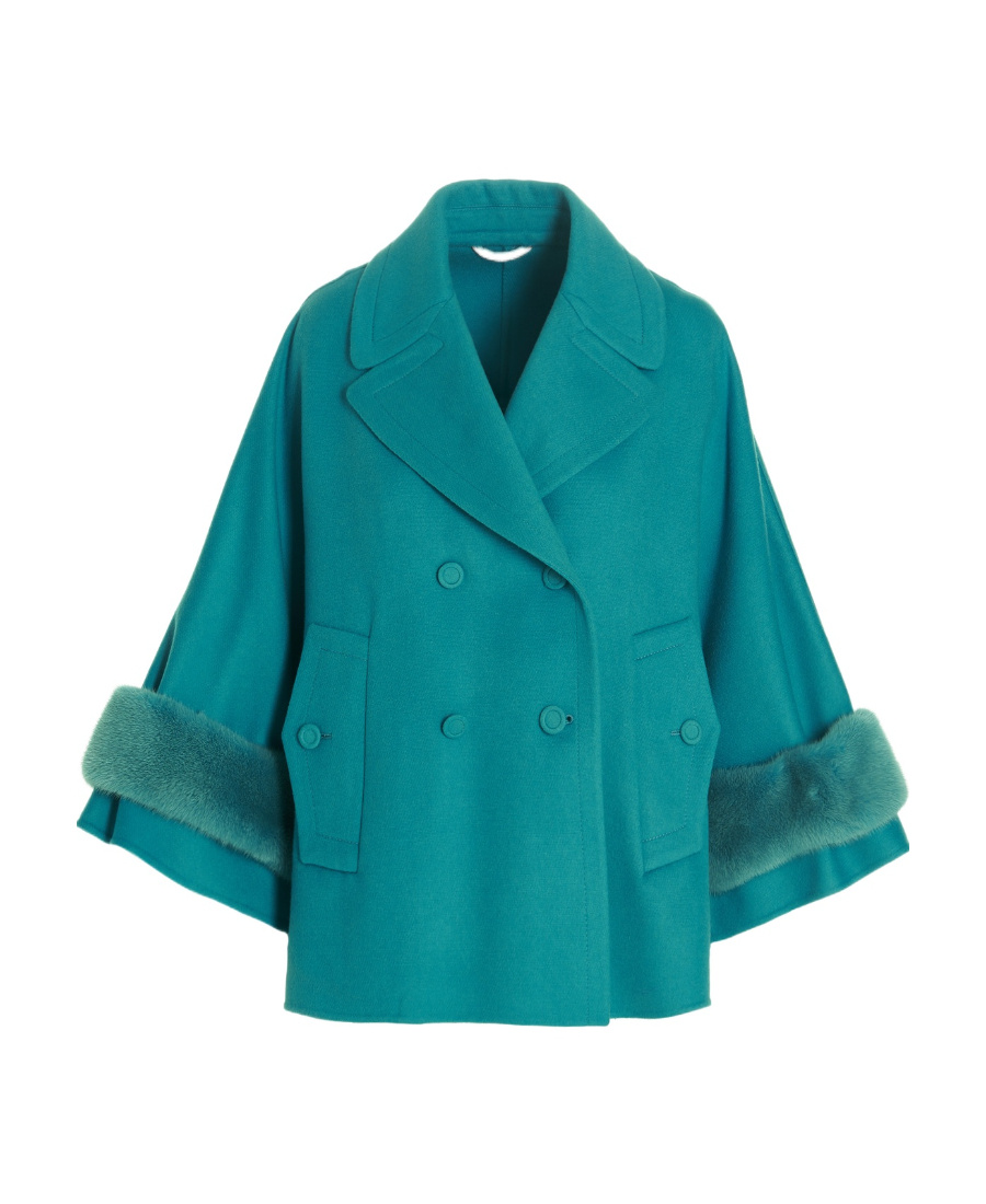 Ermanno Scervino Double-breasted Coat In Green