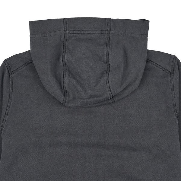 Stone Island Hooded Sweater In Charcoal-grey