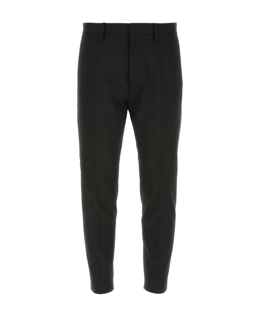 Dsquared2 Tailored Trousers With Pockets And Loops In Black