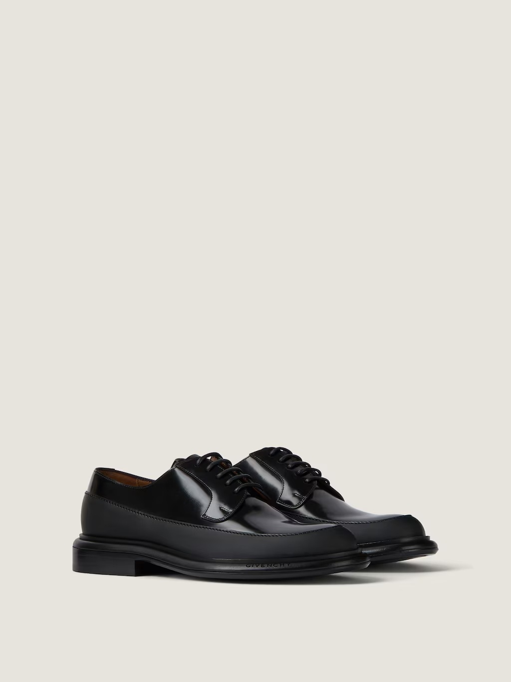 Givenchy Leather Derby Lace-ups Lace-up Shoes Black In Black