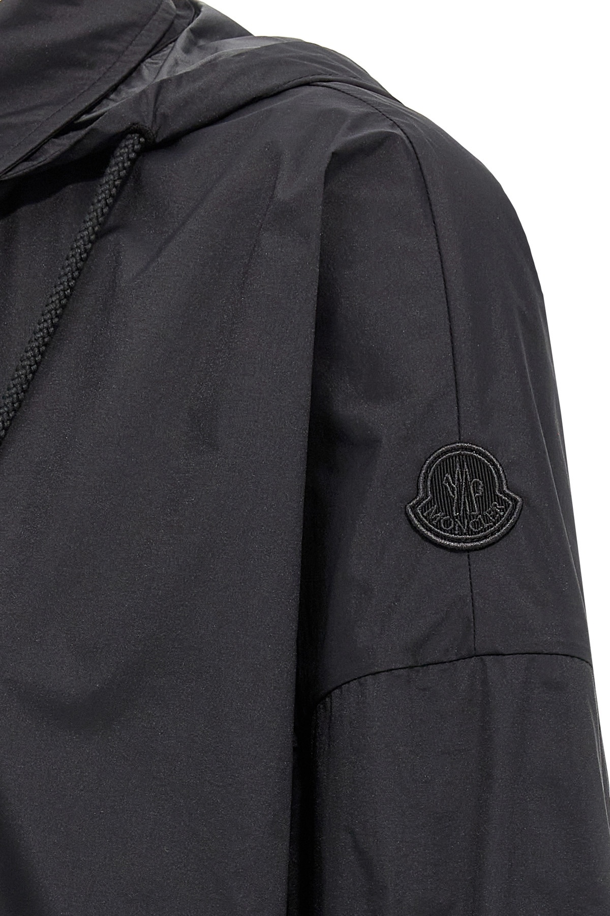 Shop Moncler Zip-up Hooded Jacket In Black
