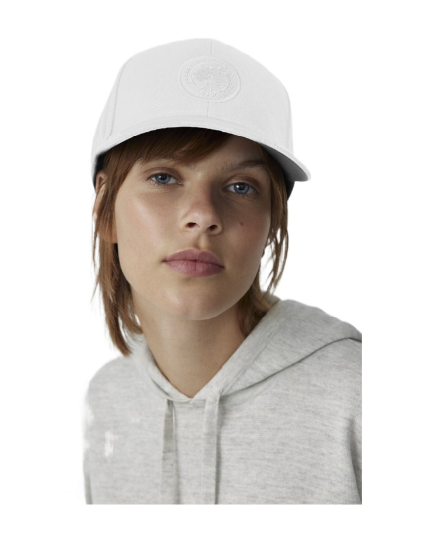 Canada Goose Logo-patch Curved-peak Cap In White