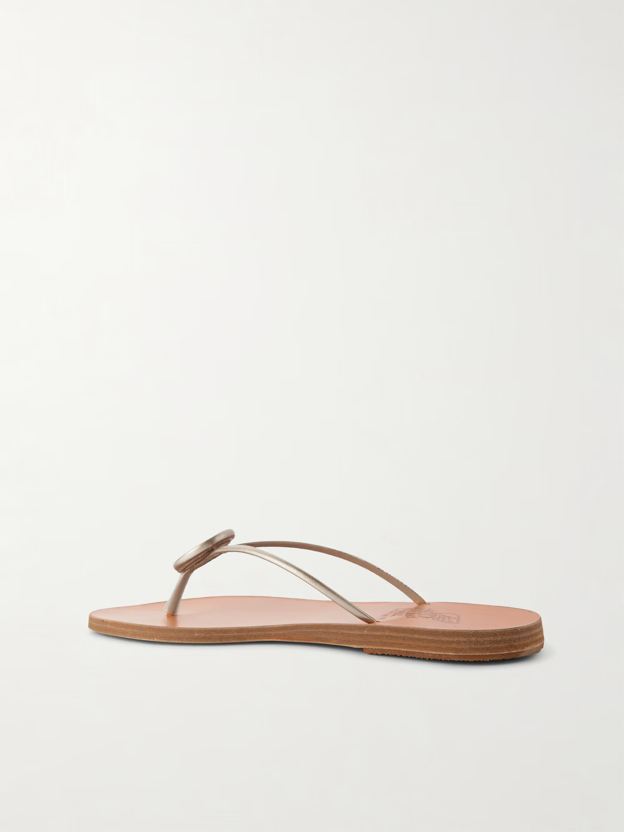 Ancient Greek Sandals Round-toe Flip-flops In Neutral