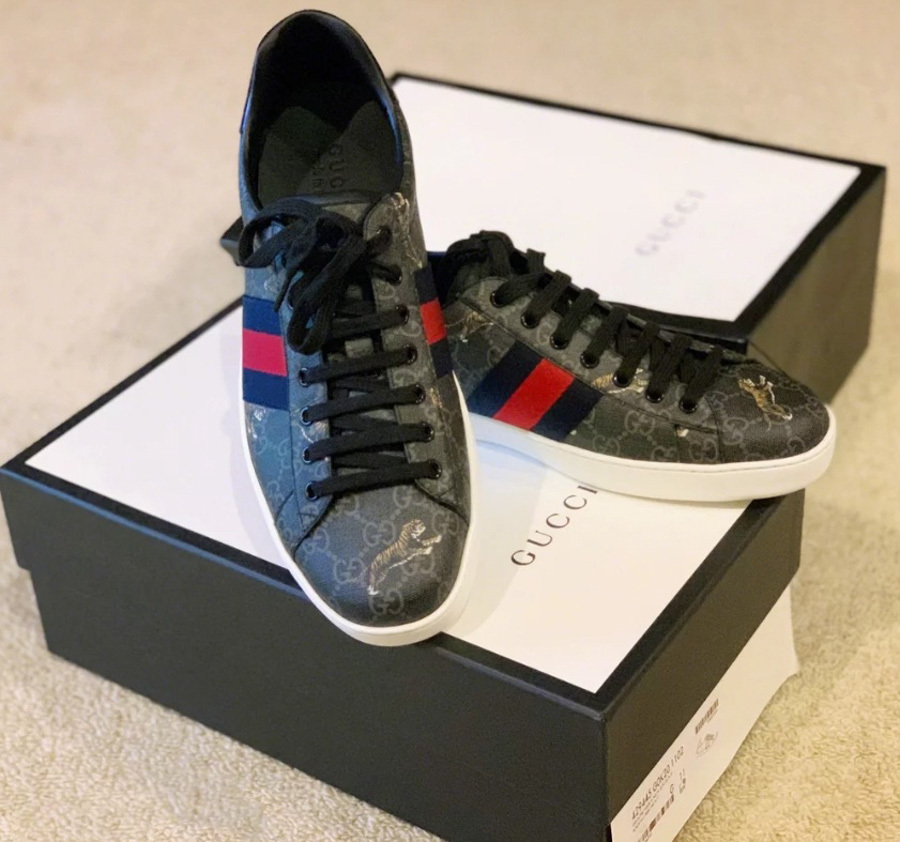 GUCCI ACE GG SUPREME TIGERS SNEAKER