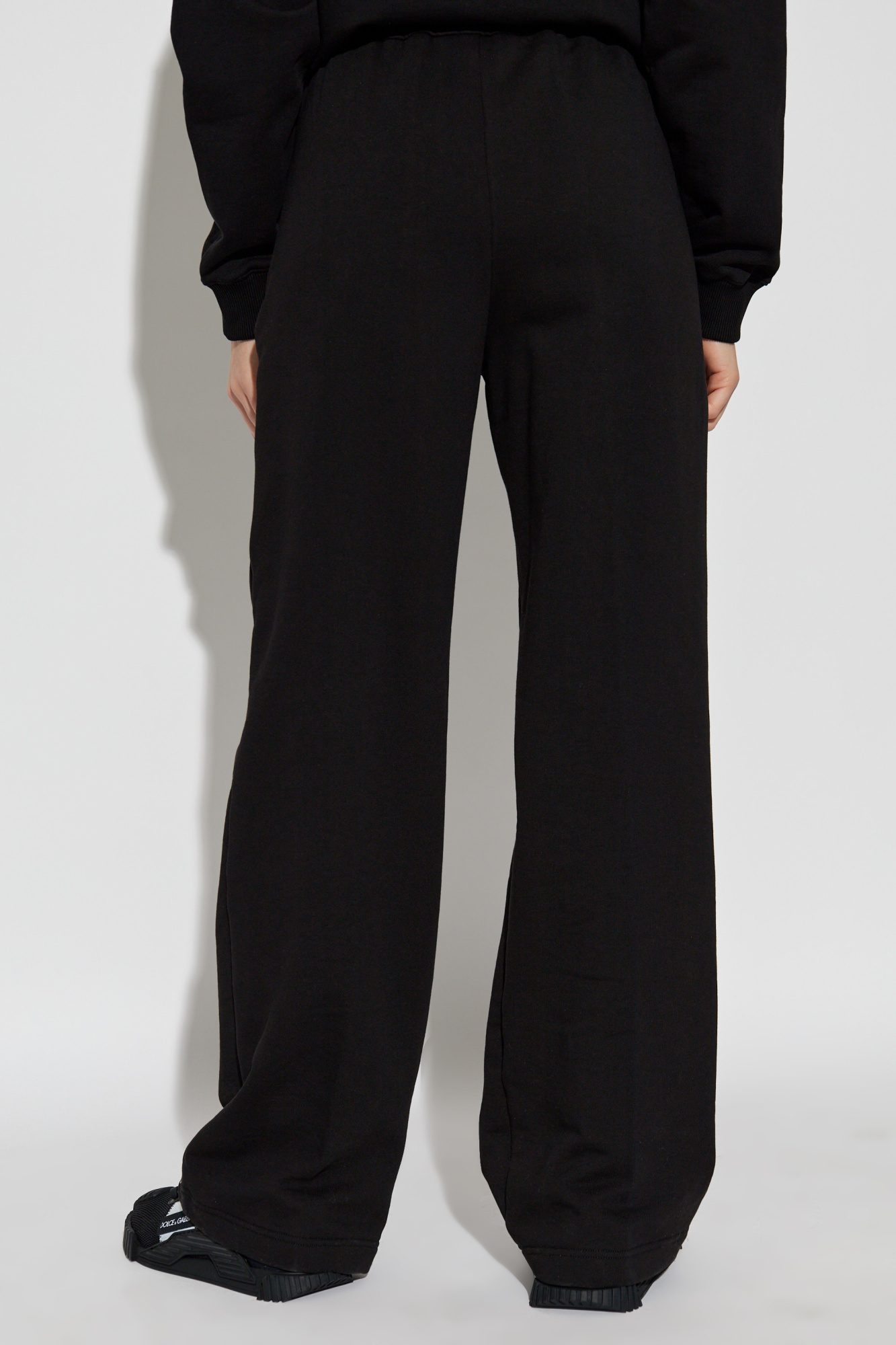 Dolce & Gabbana Elastic Waist Sweatpants In Black