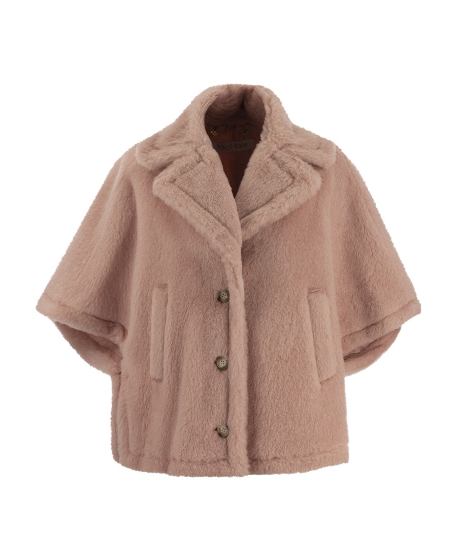 Max Mara Lapel Cloak In Nude