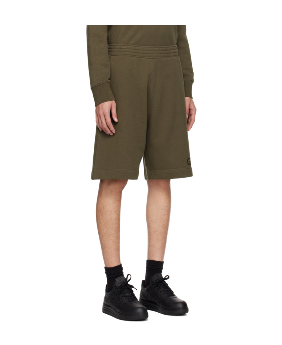 Givenchy Logo Printed Bermuda Shorts In Green