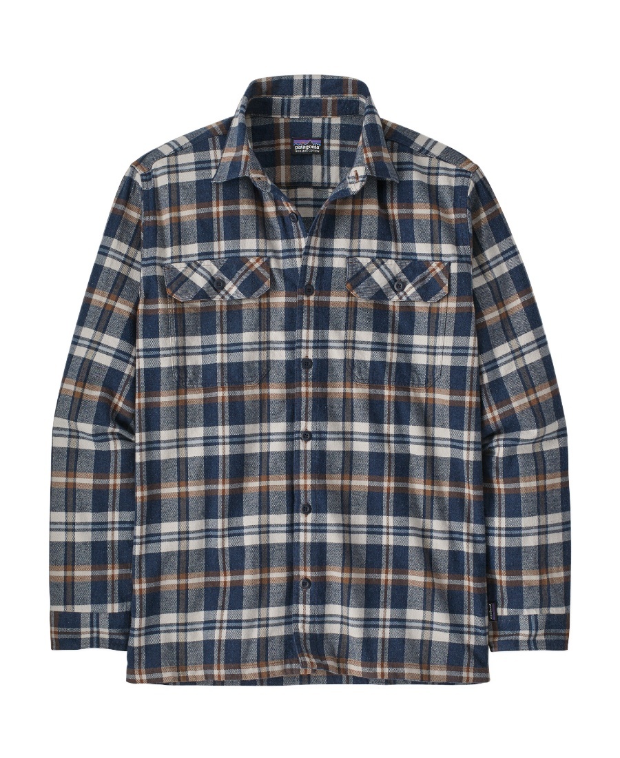 Patagonia Fjorn Check-print Shirt In Gray