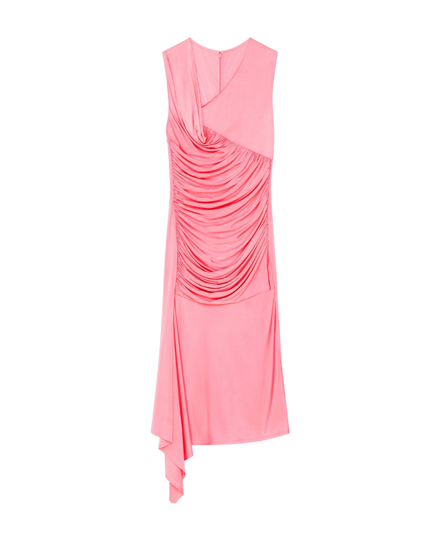 GIVENCHY ASYMMETRICAL DRAPED DRESS IN JERSEY