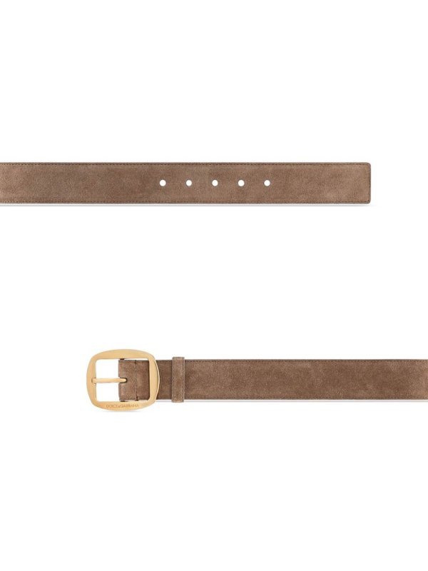 Dolce & Gabbana Leather Belt In Brown