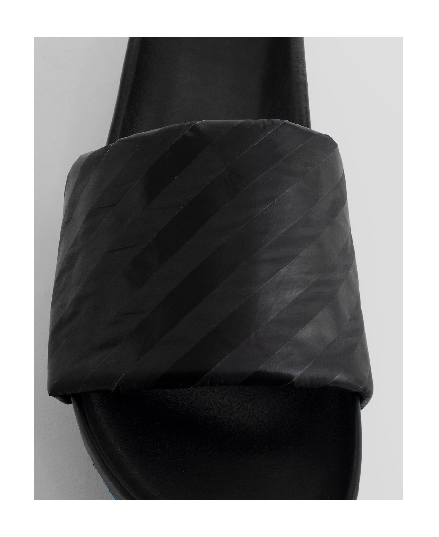 Off-white Man Sandals Black Size 5 Textile Fibers In Black