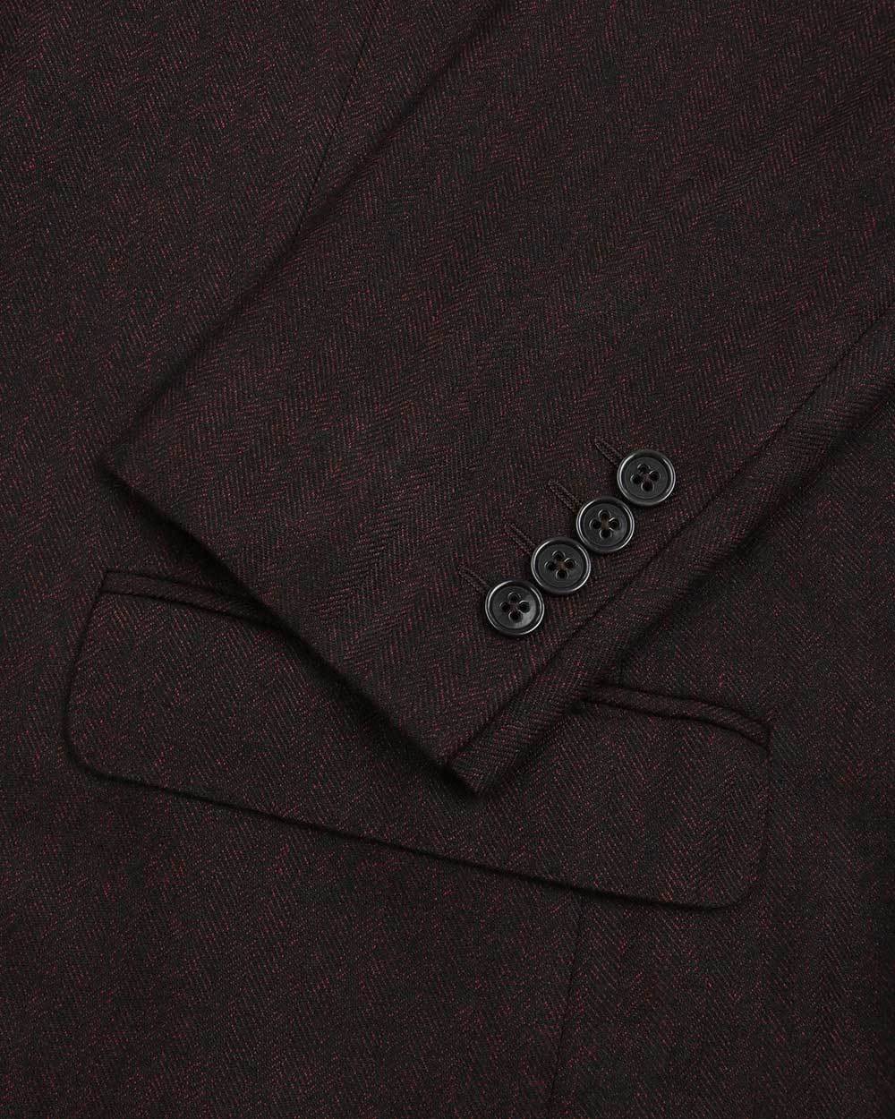 Armani Collezioni Logo Suit Jacket In Black
