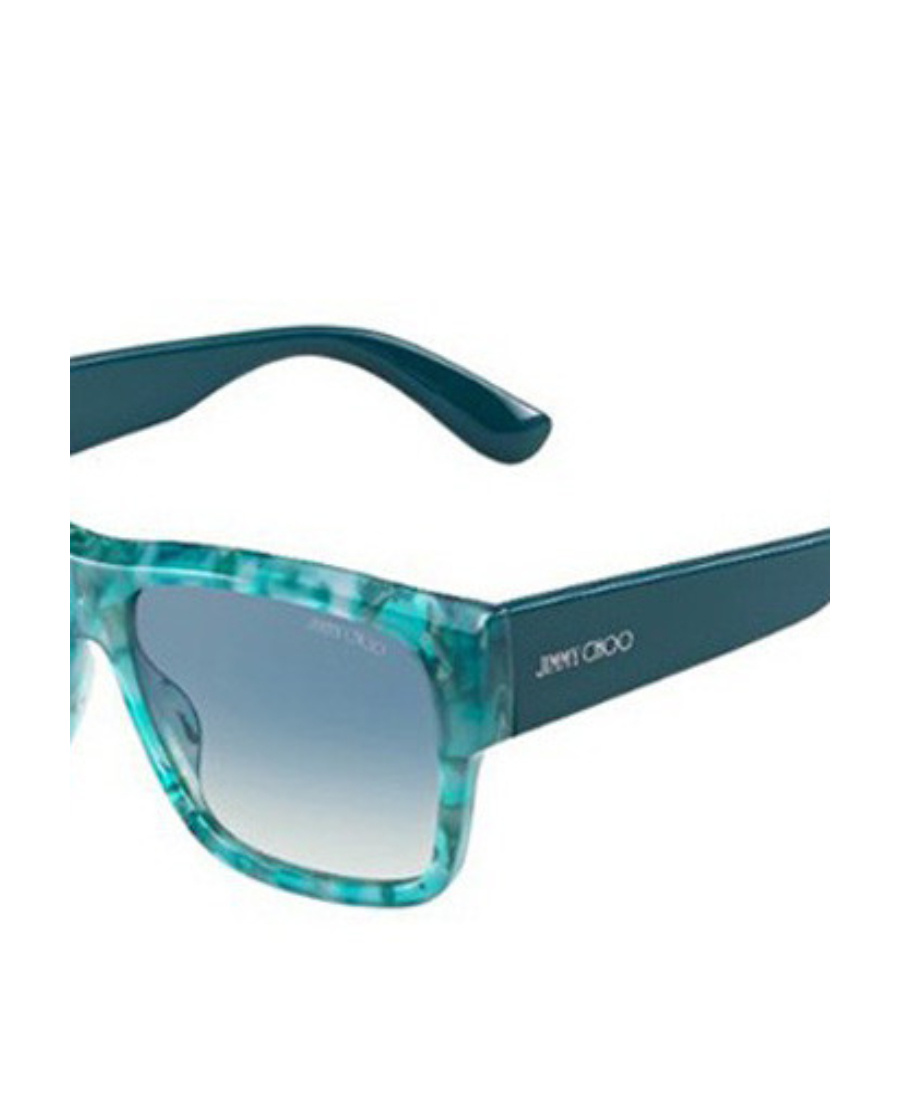 Jimmy Choo Logo Sunglasses In Blue
