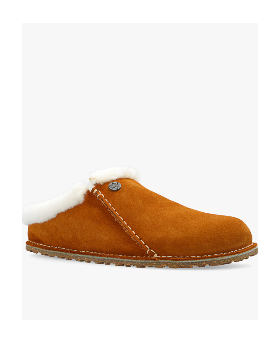 Birkenstock Zermat Suede Slippers In Brown