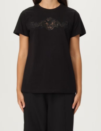 Twinset Short-sleeved T-shirt In Black