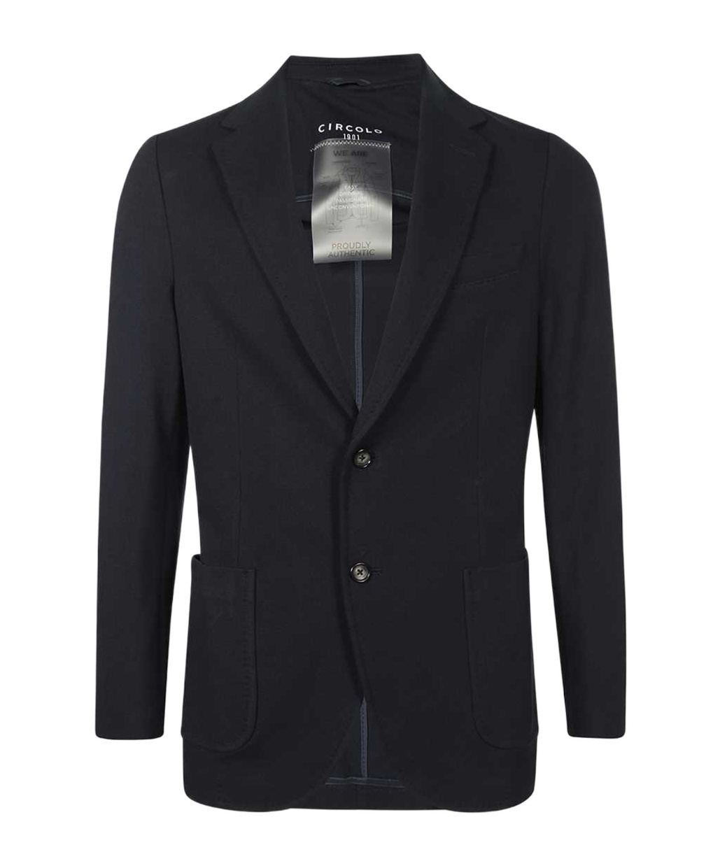 Circolo 1901 Long-sleeved Suit Coat In Black