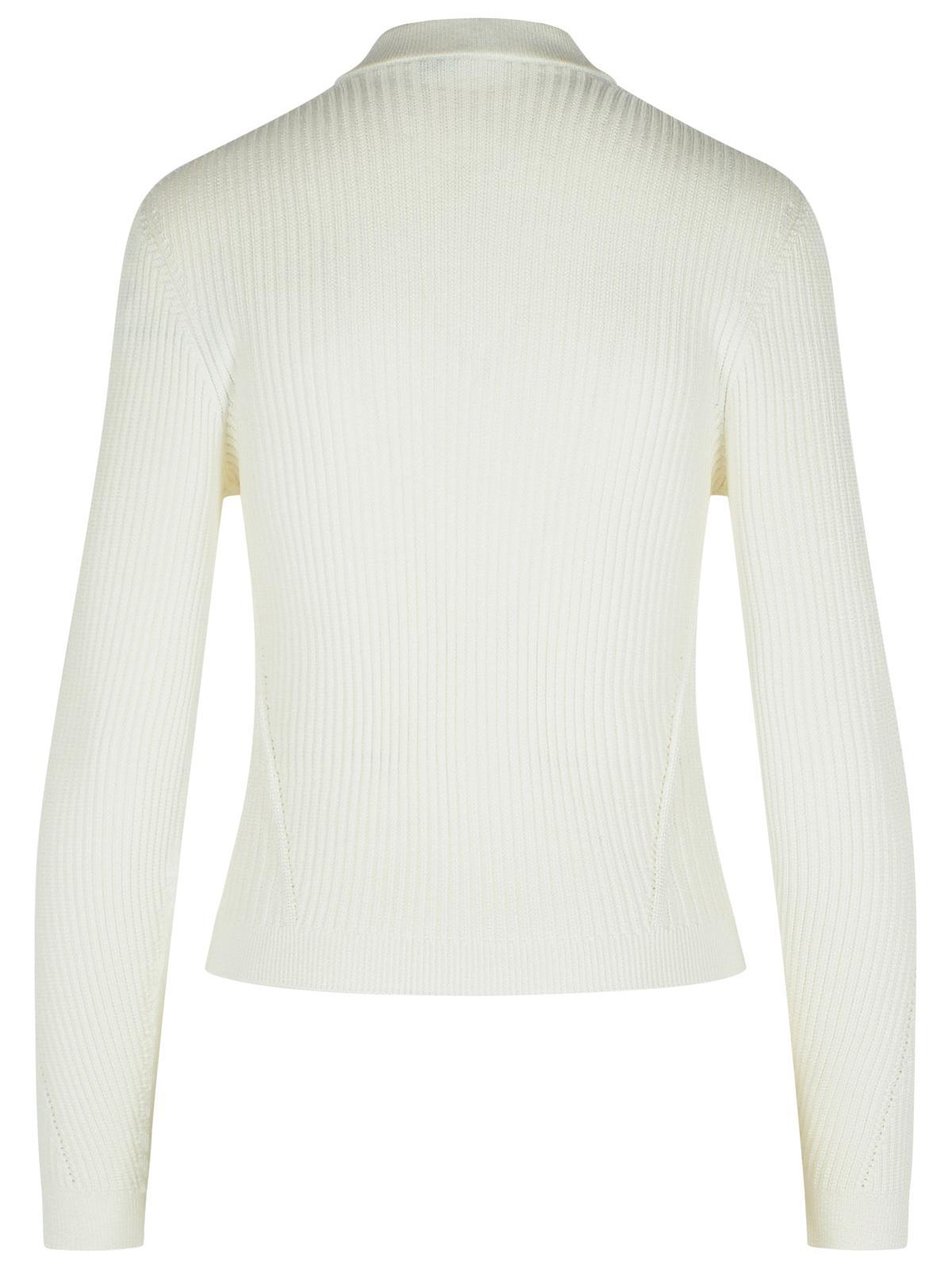 Balmain Knit Sweater Gold-tone Buttons In White