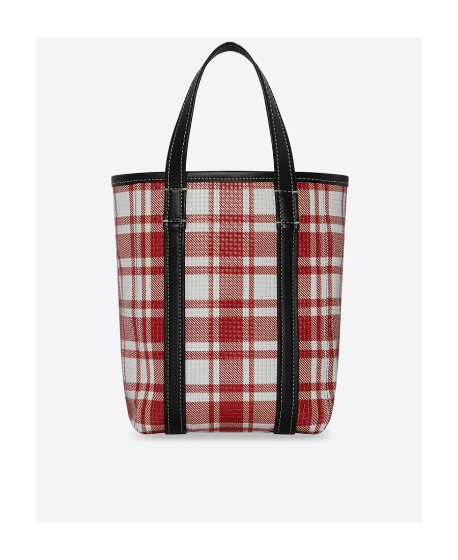 Balenciaga Small Barbes Shopping Bag In Printed Leather In Multicolor