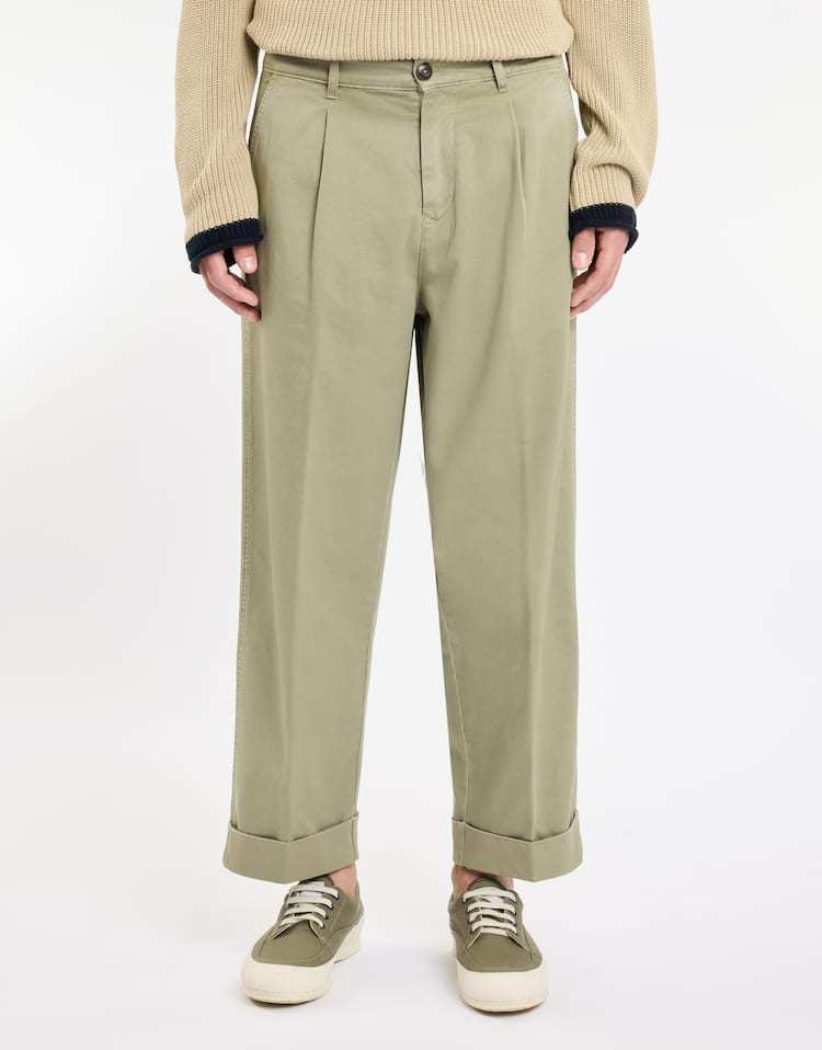 Fay Belt-loop Casual Pants In Nude