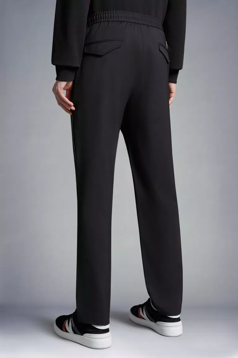 Moncler Drawstring-waist Track Pant In Black