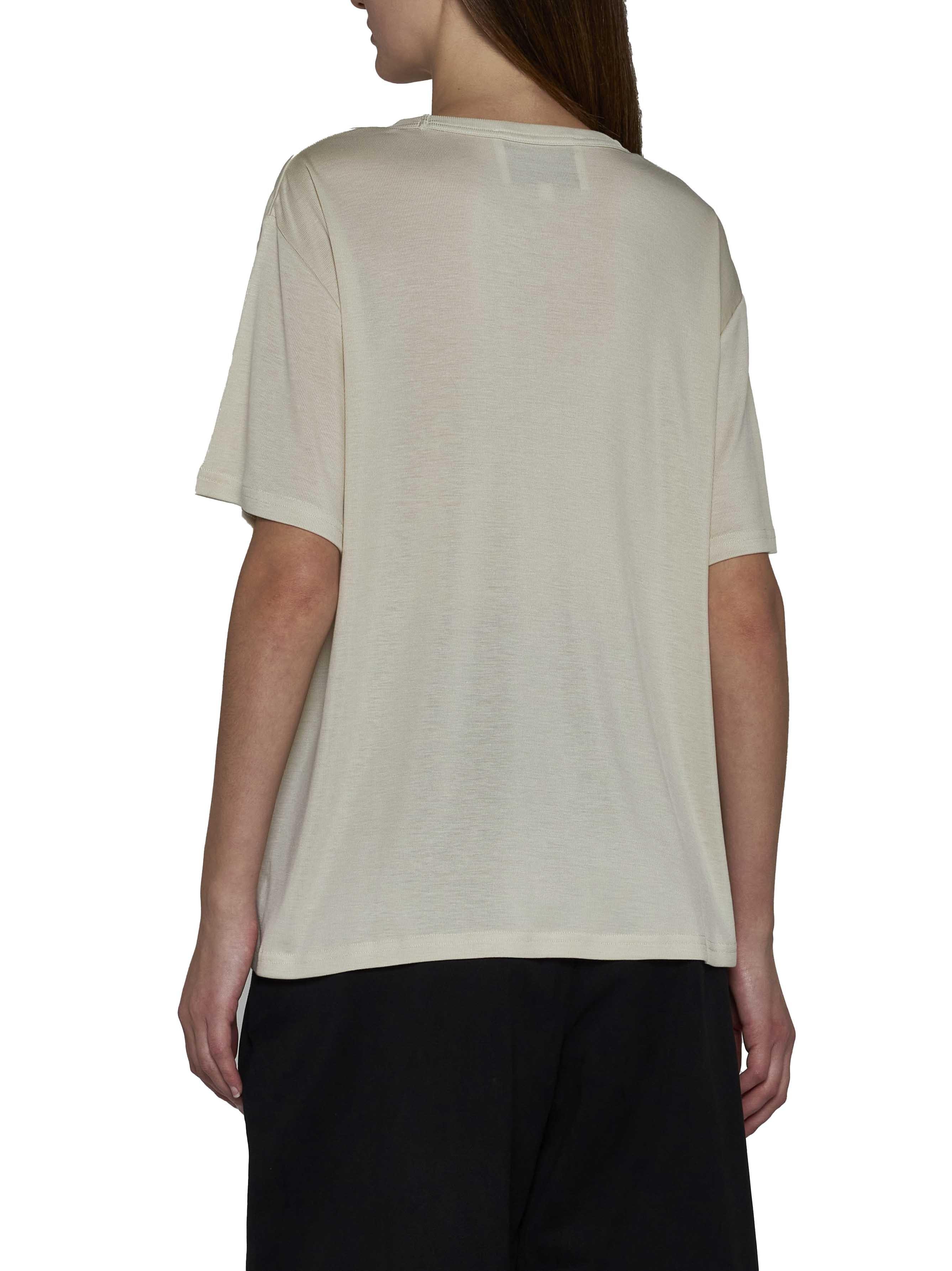 Shop Studio Nicholson Short-sleeved Crewneck T-shirt In Nude