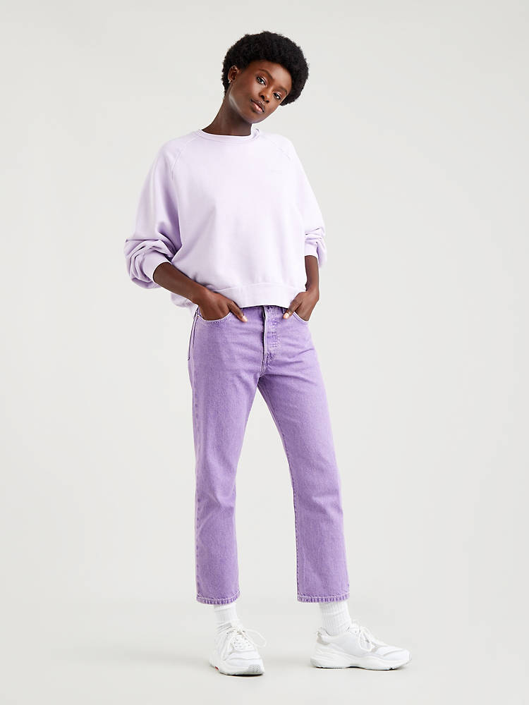 Levi's Logo Jeans In Purple