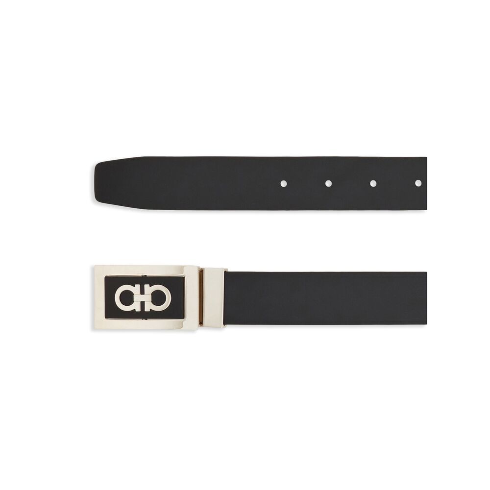 Ferragamo Buckle Belt In Black