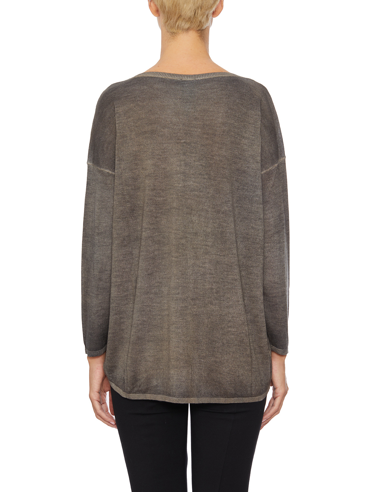 Avant Toi Long-sleeved Sweater In Gray