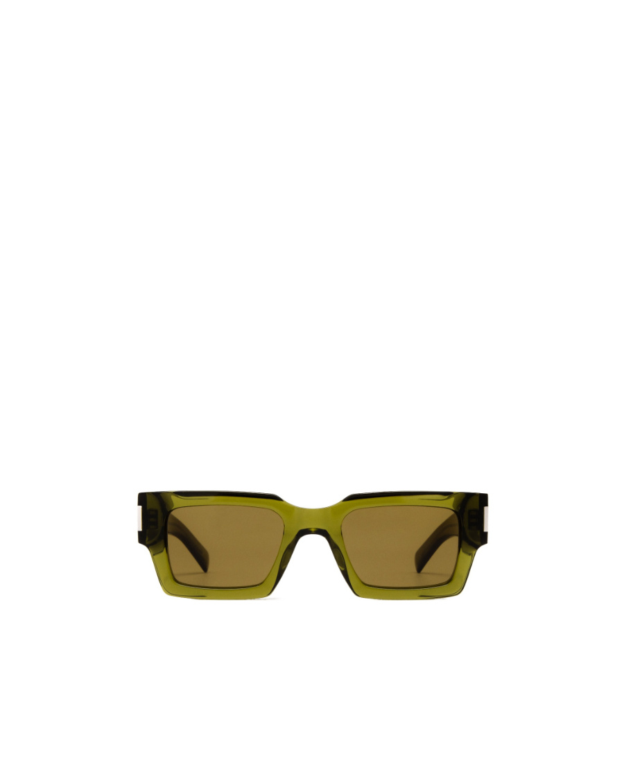 Saint Laurent Eyewear Core Square Frame Sunglasses In Green