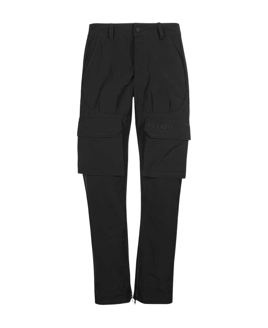 44 Label Group Multi-pocket Parachute Trousers In Black