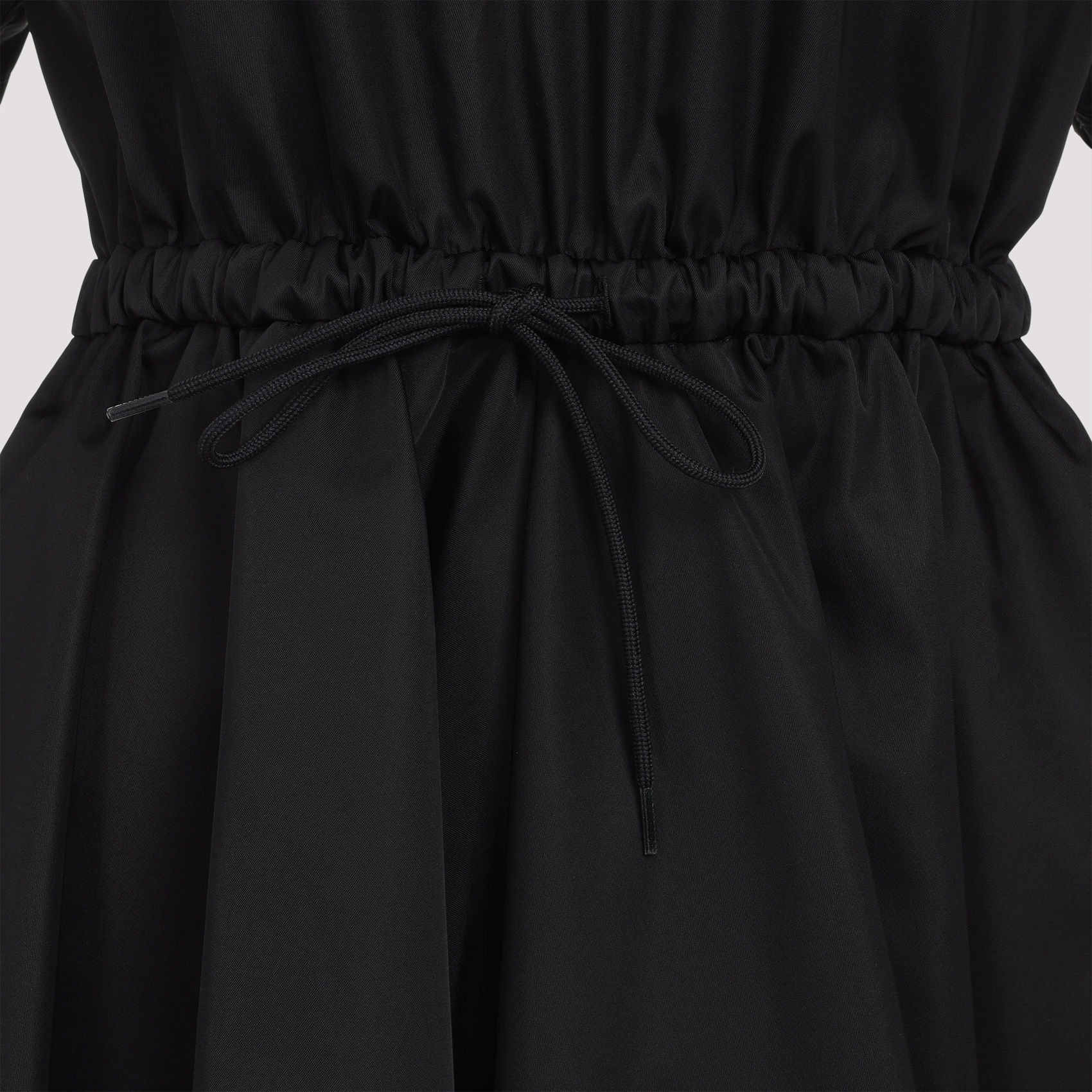 Prada Jacquard Poplin Dress In Black
