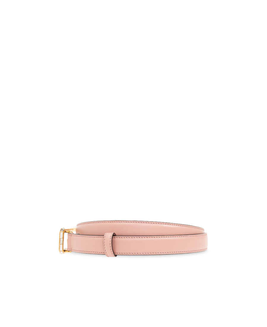 Gucci Double G Logo-buckle Belt In Pink