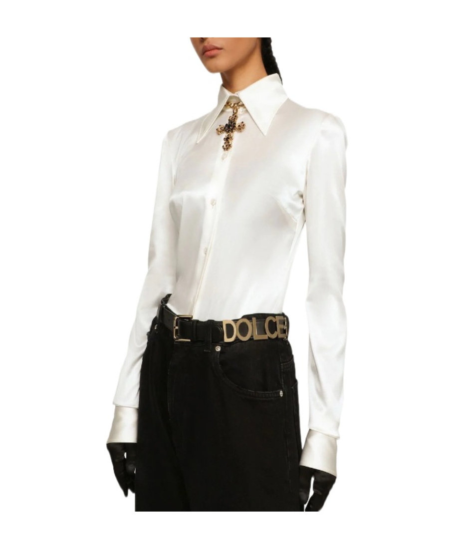 Dolce & Gabbana Logo-plaque Detail Belt In Black