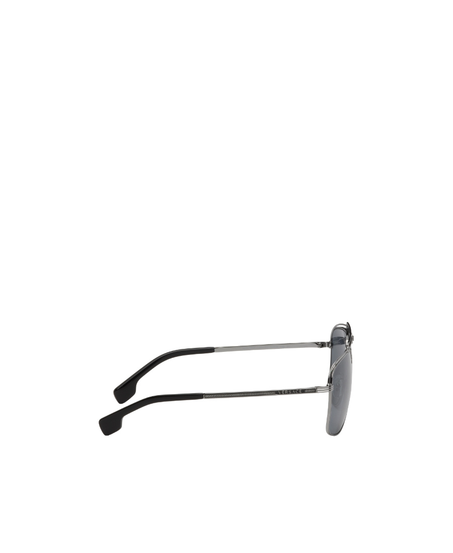 Versace Focus Logo Sunglasses In Gray