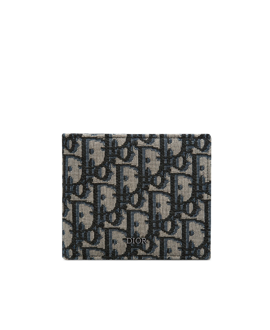 Dior Compact Wallet In Black