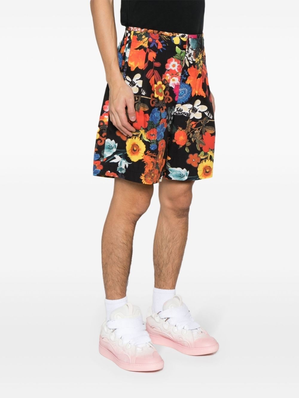 MOSCHINO MOSCHINO FLORAL-PRINTED SHORTS