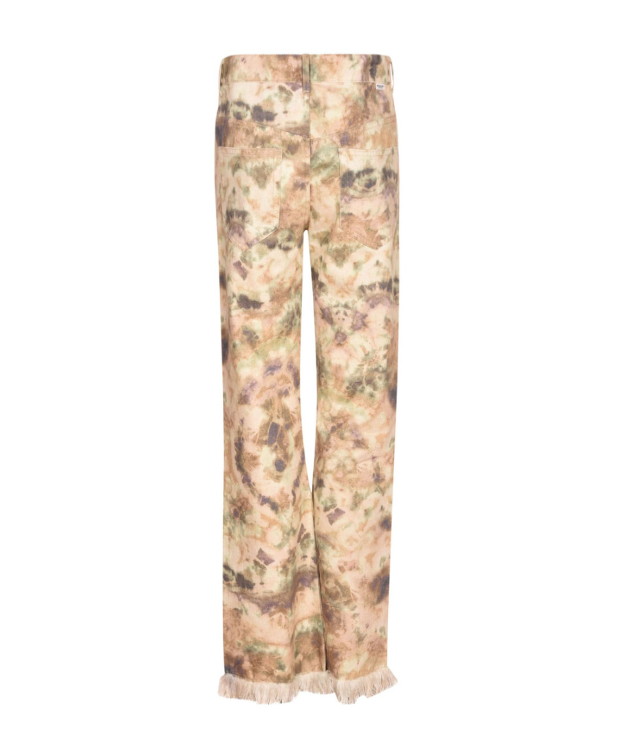 Isabel Marant Tie-dyed Pattern Trousers In Nude