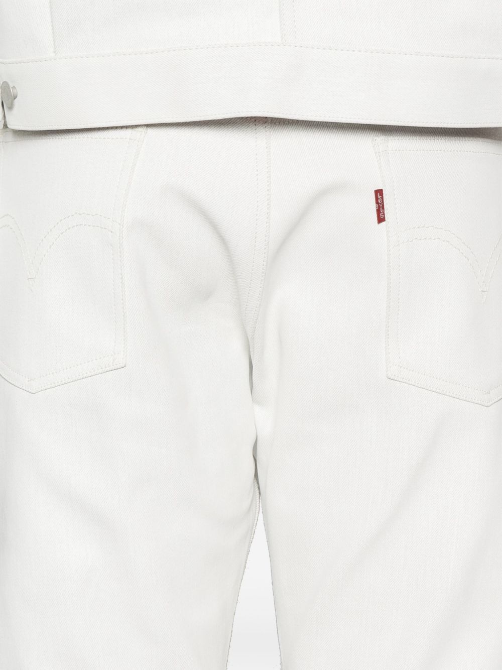 Junya Watanabe Jeans With Logo Application In White
