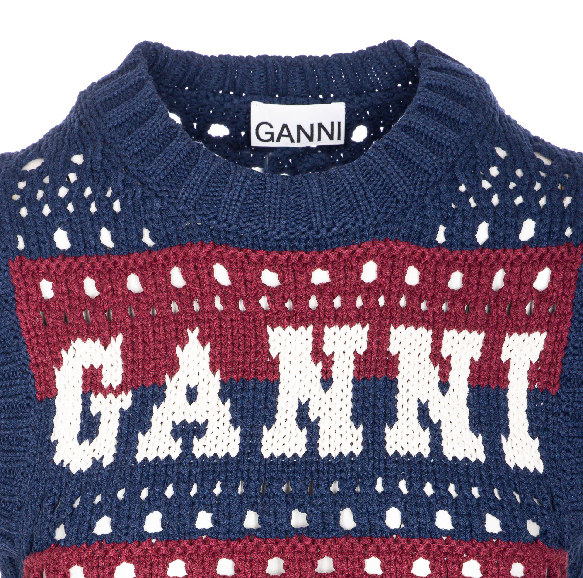 Ganni Multicolor Blue Striped Vest