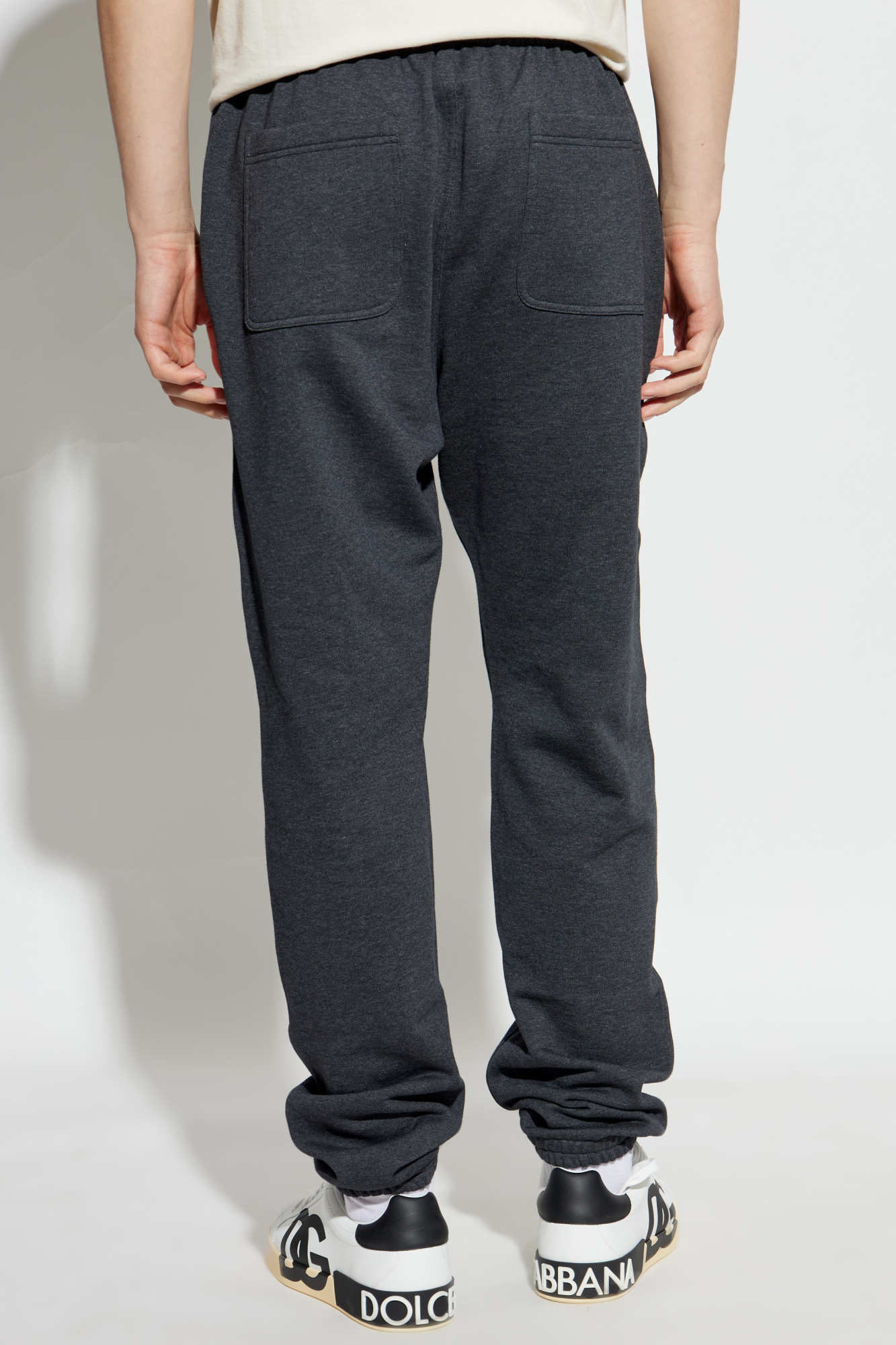 Dolce & Gabbana Logo-print Track Pants In Black