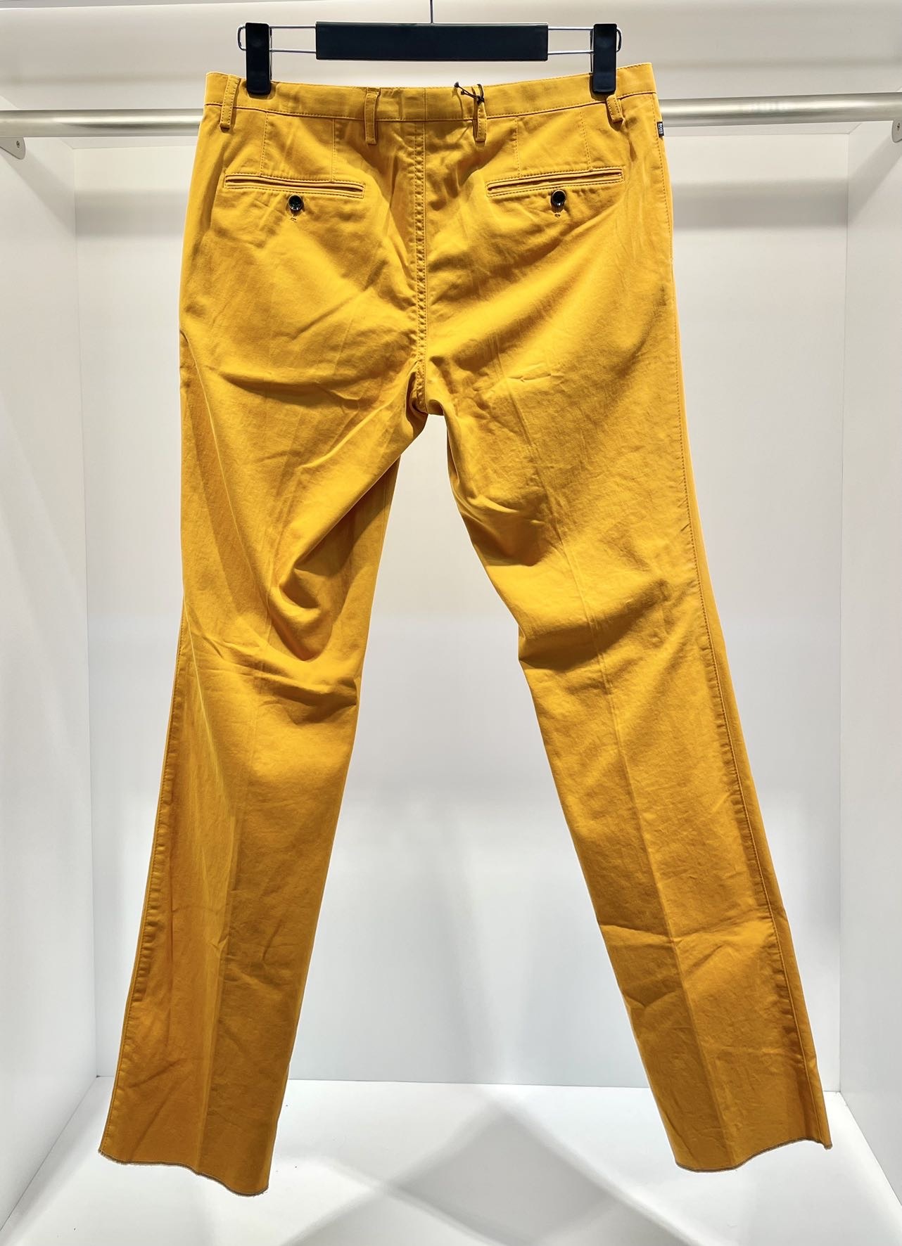 Hugo Boss Multi-pocket Casual Pants In Yellow