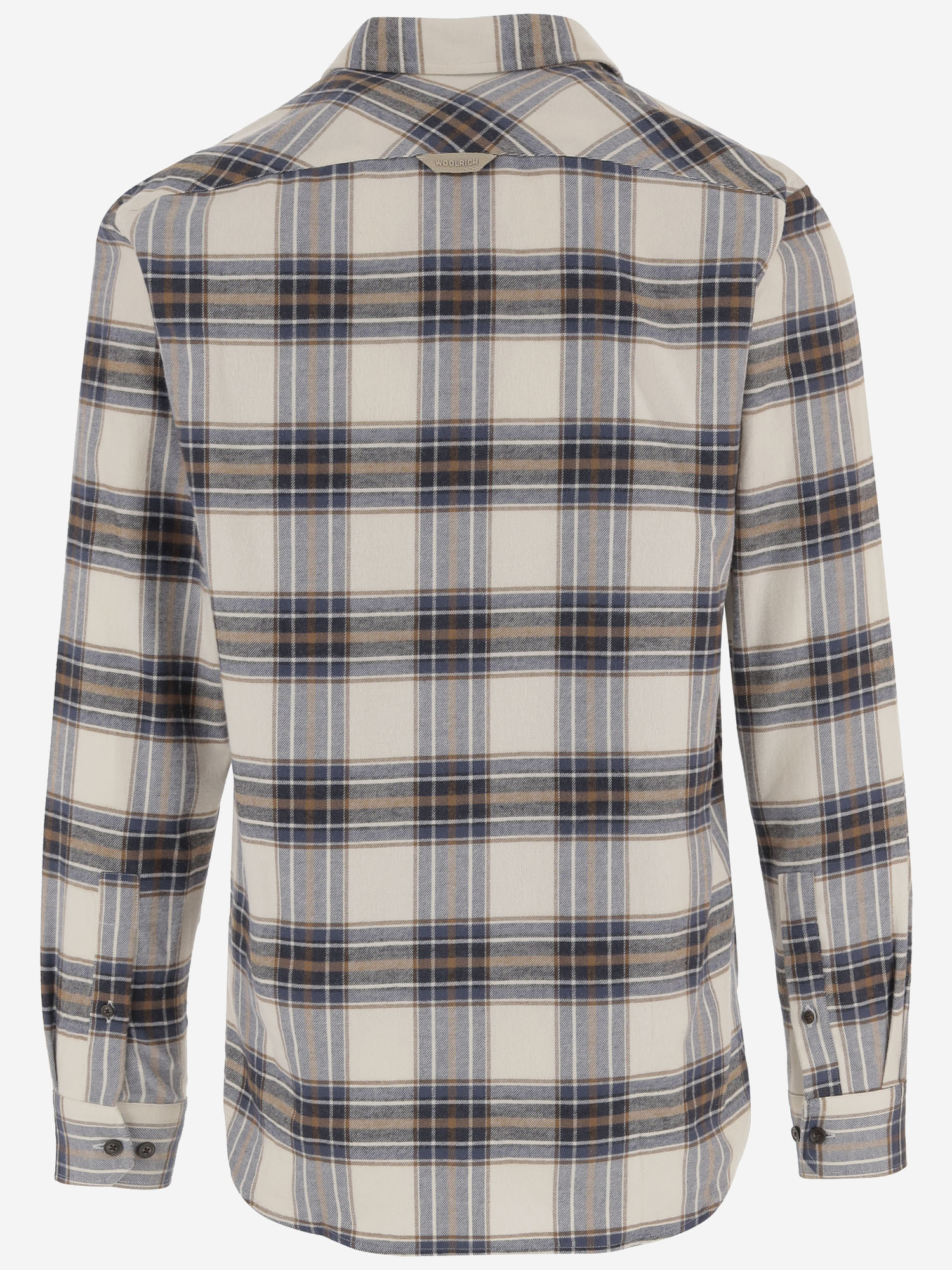Woolrich Check-pattern Flannel Shirt In Gray