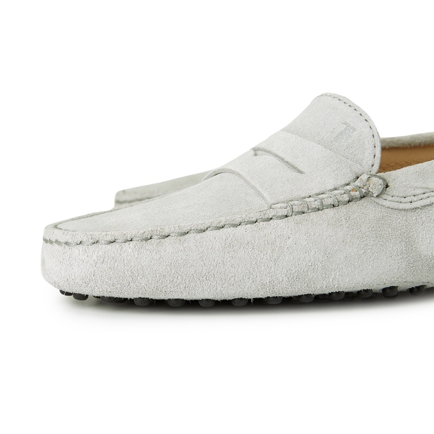 Shop Tod's Leather Loafers In White