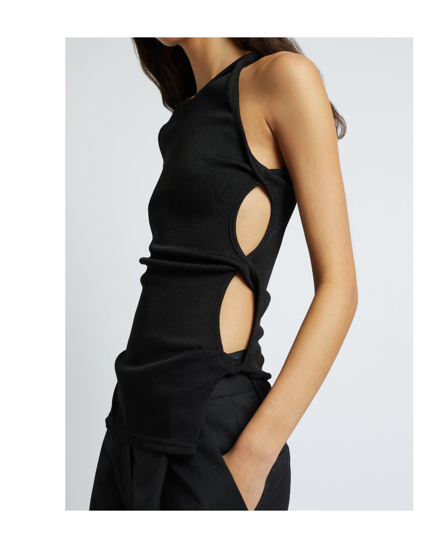 Christopher Esber Top Torsadé In Black