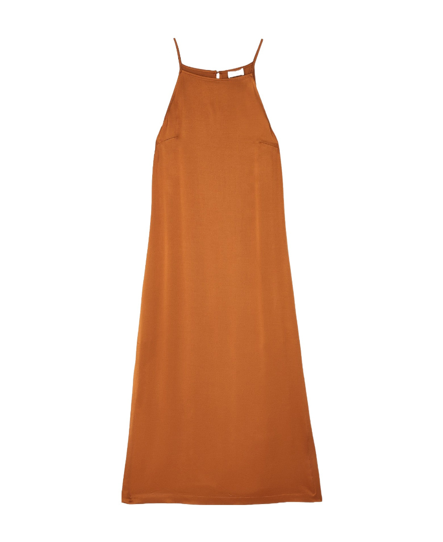 Ottod'ame Suspender Dress In Brown